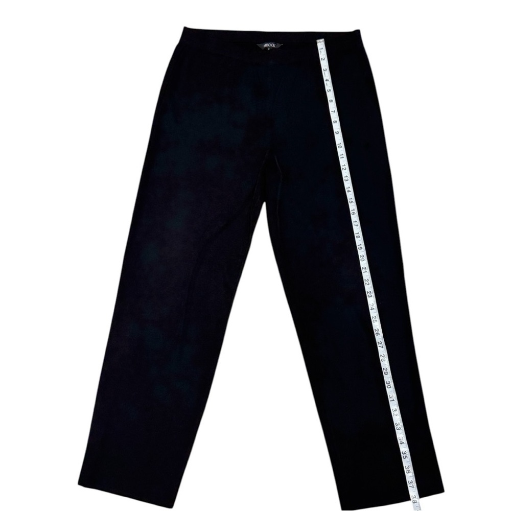 MISOOK Black Classic Knit Pull On Wide Leg Pants Size LP - Picture 8 of 9